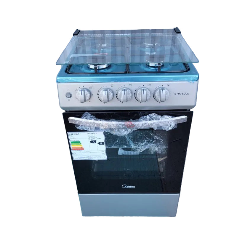 Cocina Midea MFO-MG20TCSSL 4 Platos Gas Licuado Plata