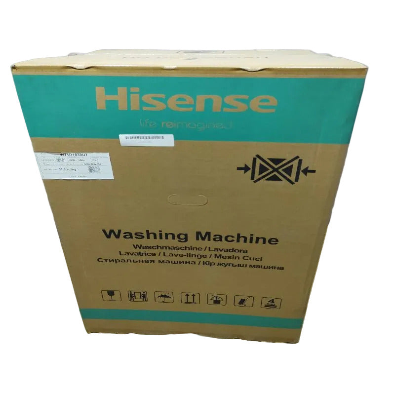 Lavadora Hisense WT1D1030UT Gris Titanio 10 kg