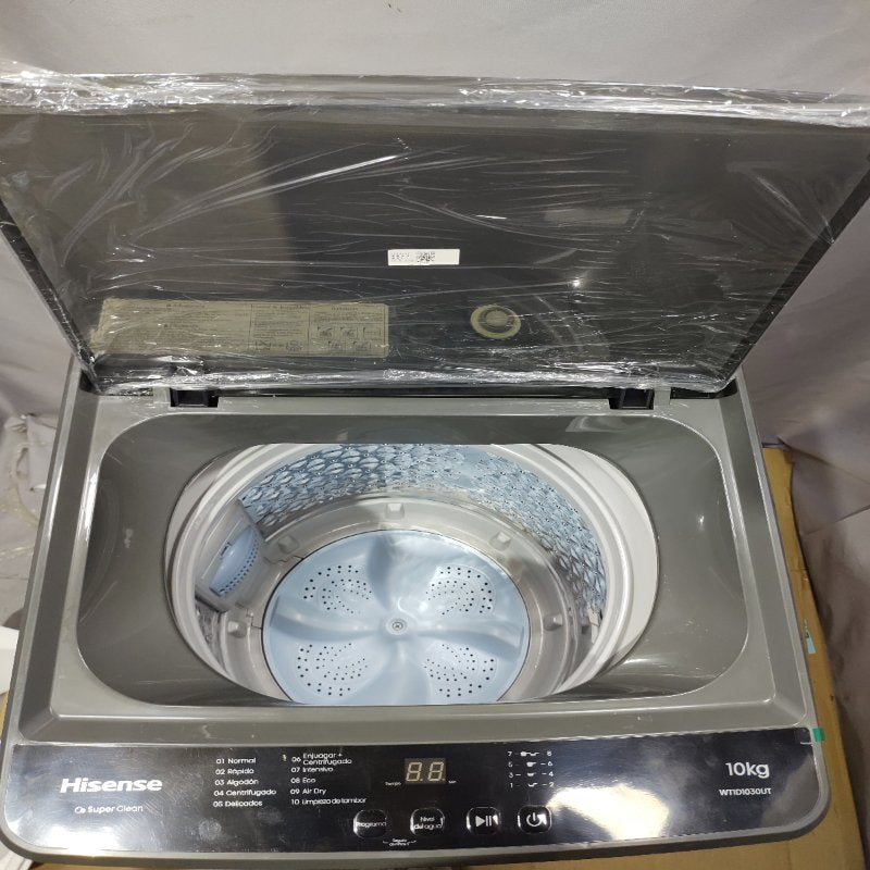 Lavadora Hisense WT1D1030UT Gris Titanio 10 kg