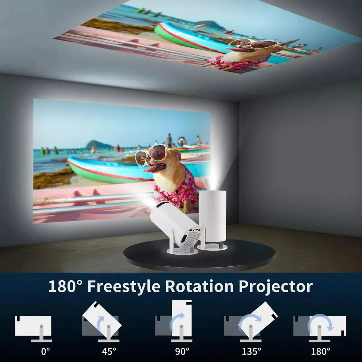 Proyector Portátil Mini Ultra HD 4K HY300PRO con WiFi y Bluetooth