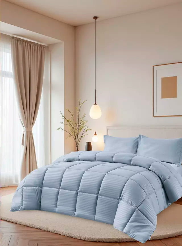 Plumón MF Embossed Valencia Super King Celeste 280 x 260 cm