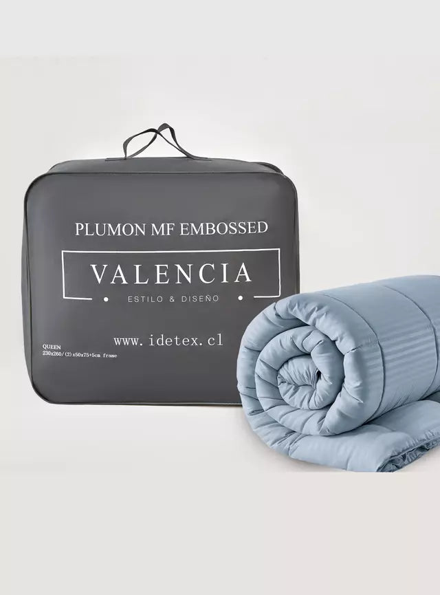 Plumón MF Embossed Valencia Super King Celeste 280 x 260 cm