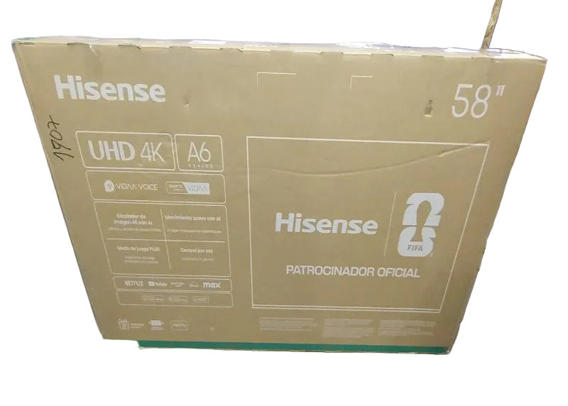 Smart TV Hisense 58" 4K 58A6N