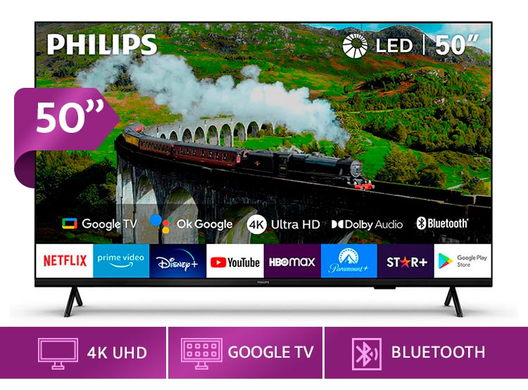 Tv 4k Uhd Philips 50pud7408/43 50"