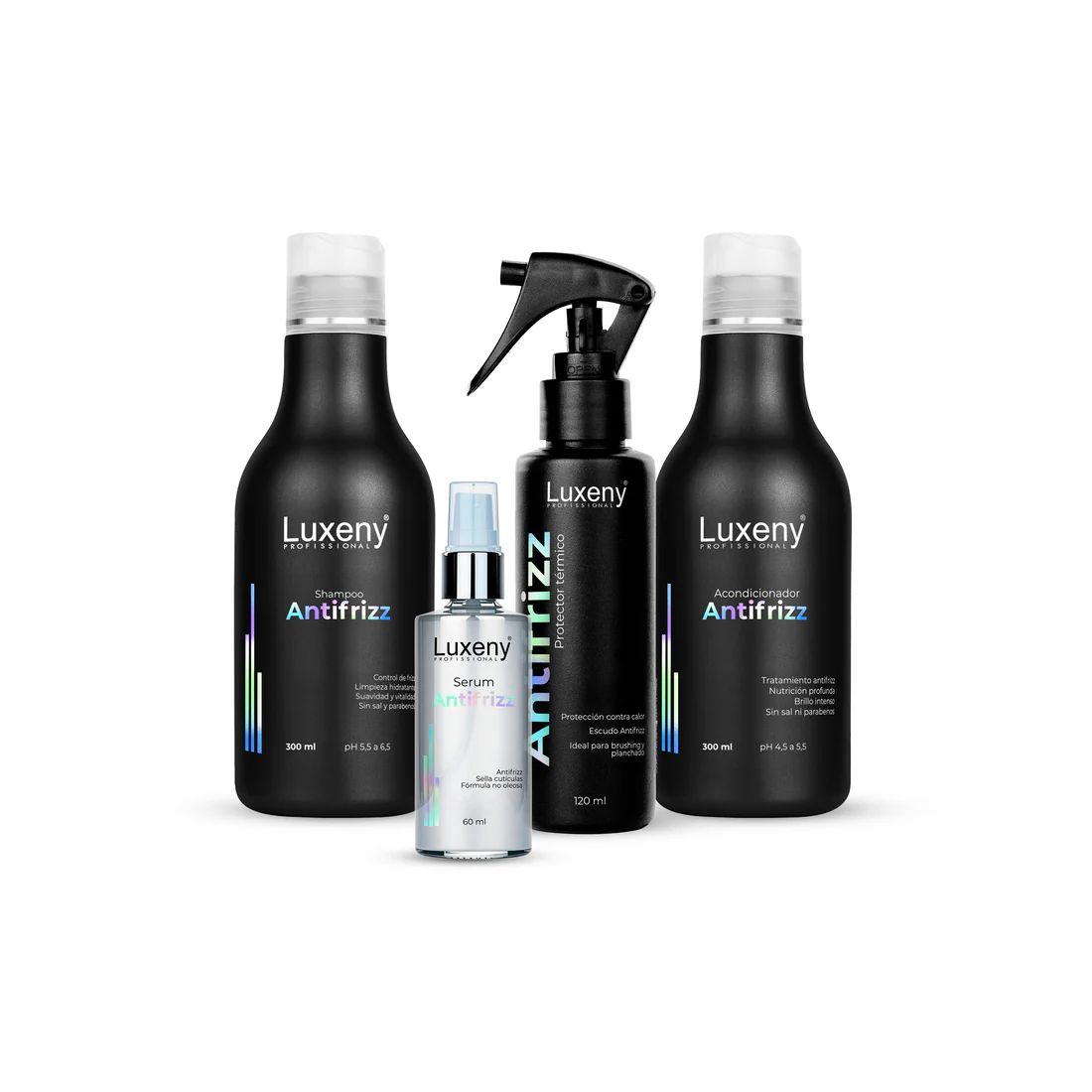 Kit Profesional Antifrizz Luxeny Frizzy Out 4
