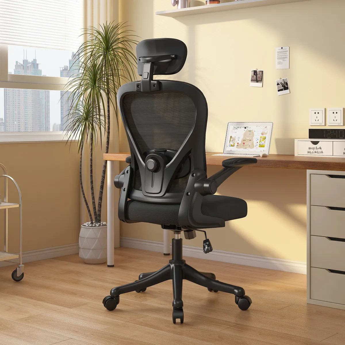 Silla de Escritorio Vidita Avanzado Negro
