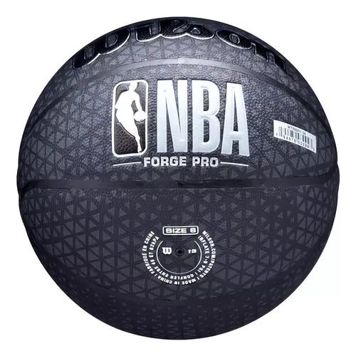Balon Basketball Wilson Nba Forge Pro Bamo Gris Tamaño 7 [Openbox] [Mel]