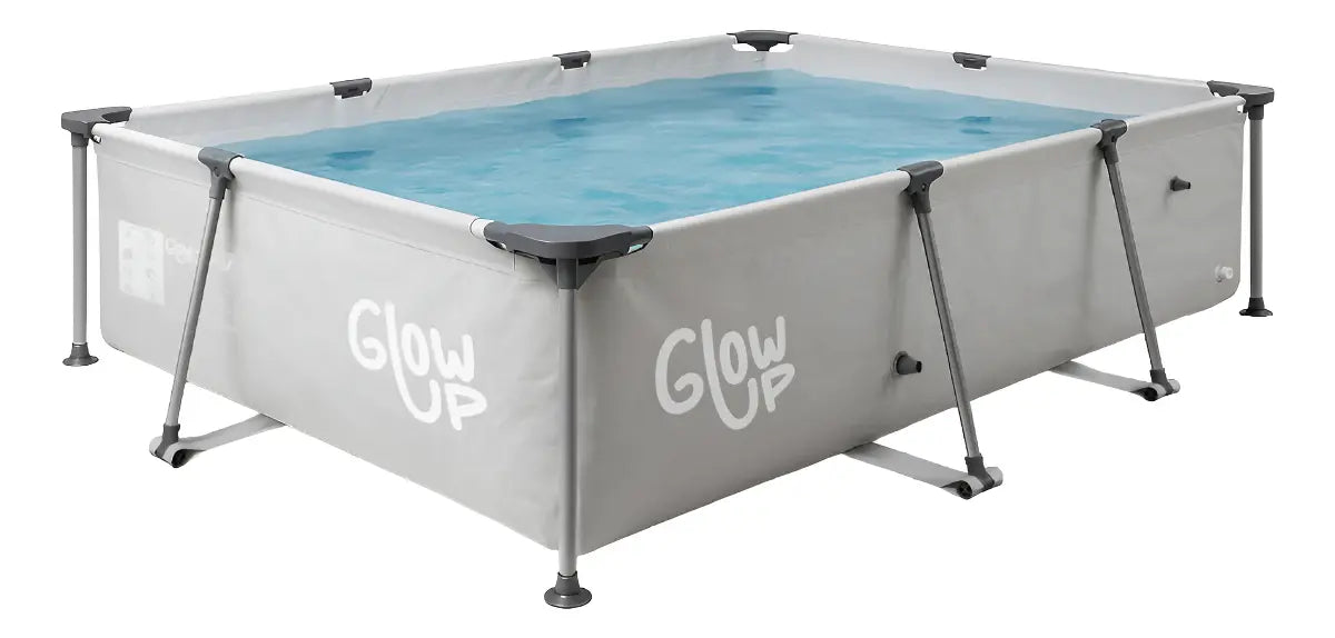 Piscina Estructural Cooipool Glowp Gris 300x207x65 cm