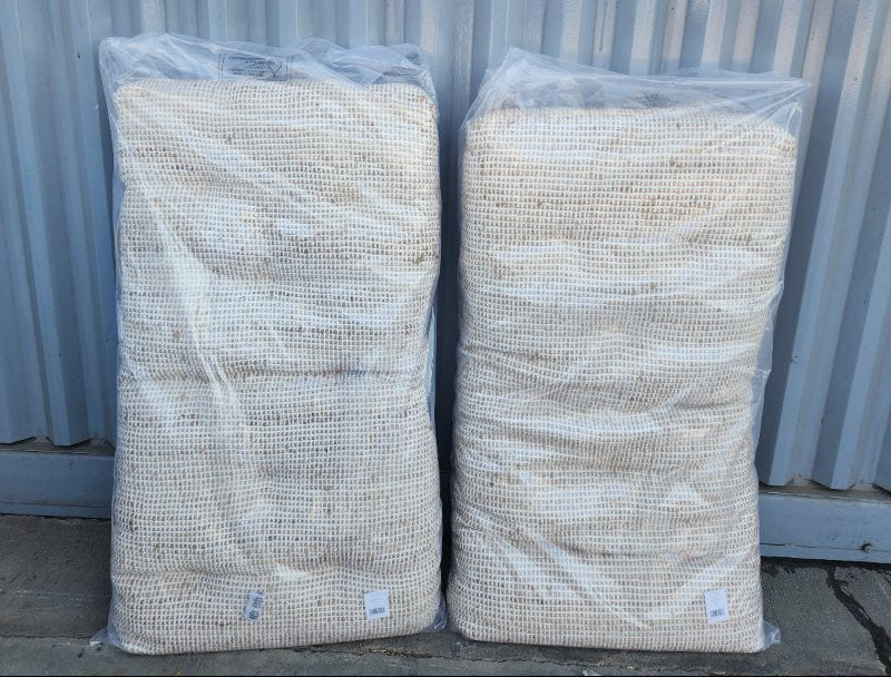 Set 2 Cojines de Suelo Calma House West 120 CRU Blanco 60x120x13 cm