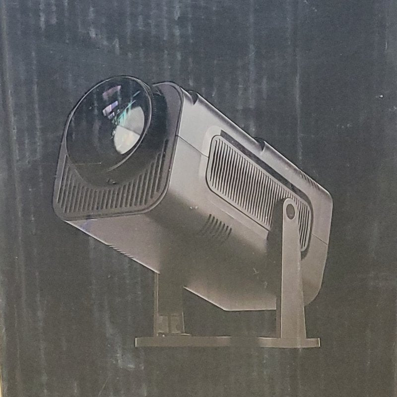 Proyector Portátil 4K HY320 con Android 11, WiFi 6, HDMI y USB – Negro