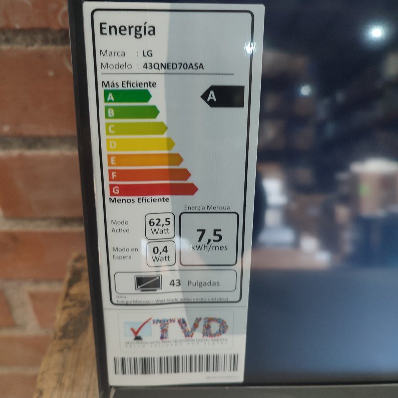 Smart TV LG 43QNED70ASA 43 4K