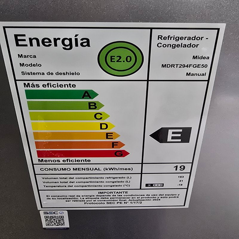Refrigerador Midea MDRT294FGE50 Gris 207 Litros