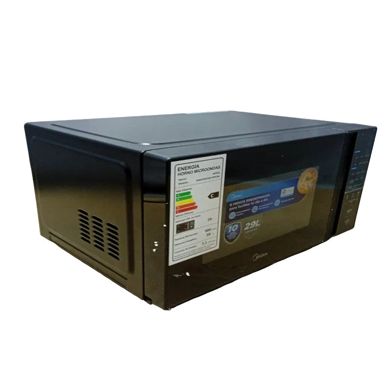 Microondas Midea MMOP03OAE-MPCBK – Negro, 29 Litros