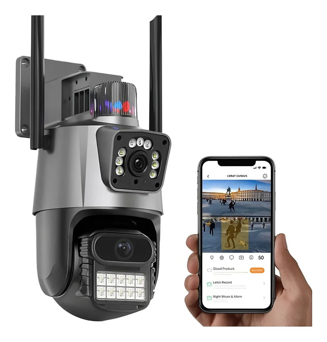 Cámara de Seguridad WiFi Exterior Hamrol P15Q-8MP-US 4K 8MP