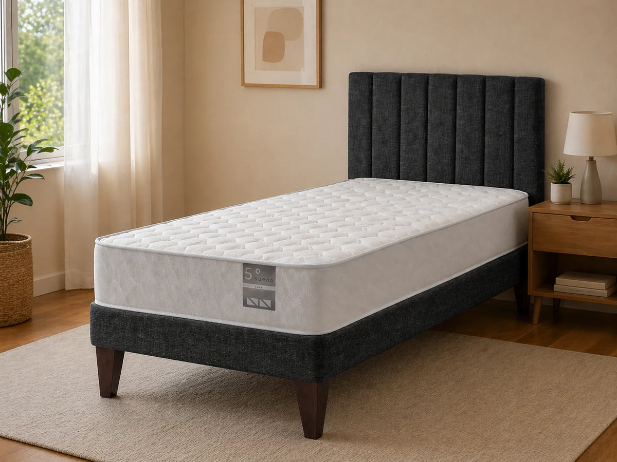 Colchón 1.5 Plazas 105x190 cm 5° Sueño Luna Blanco