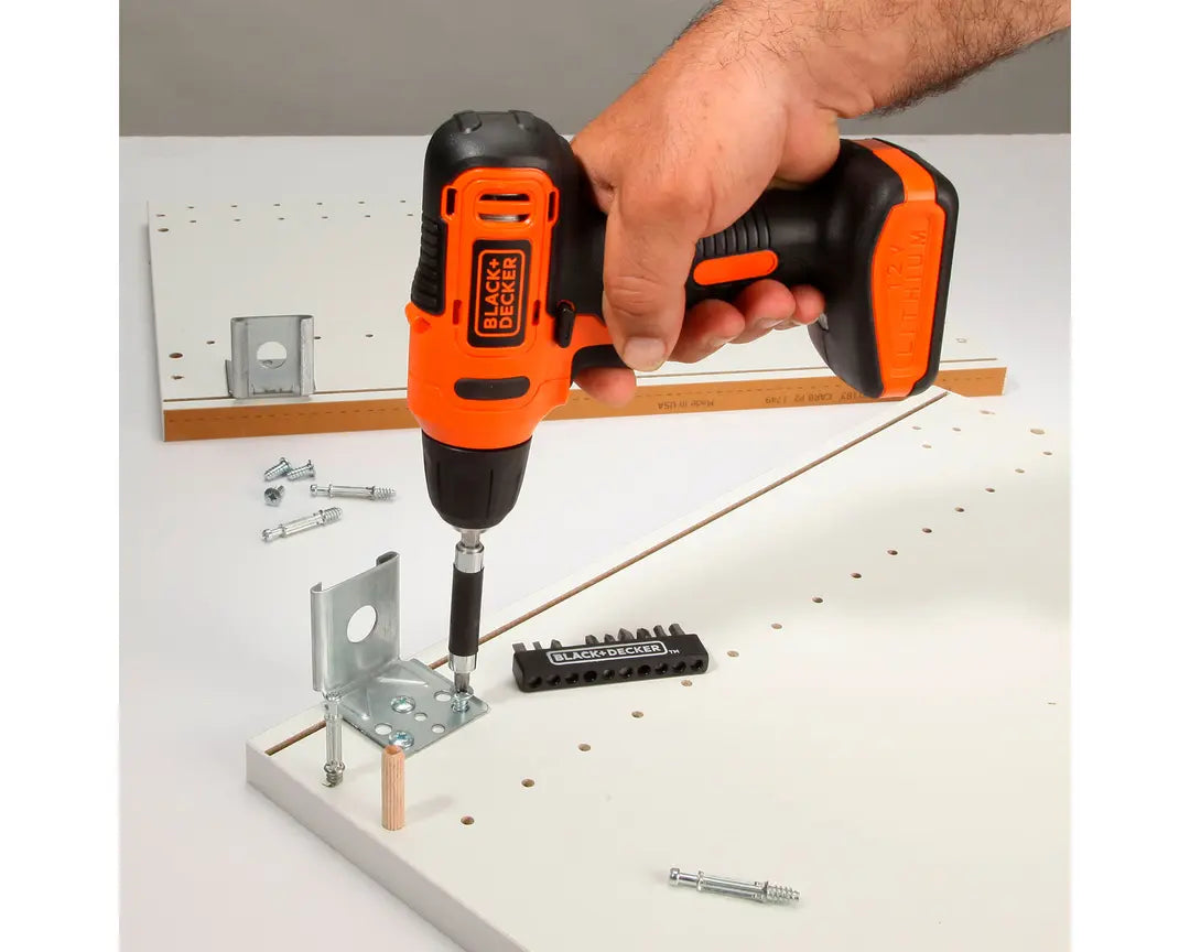 Atornillador/Taladro Black + Decker Ld12s 3/8" (10mm) 12v 15 Pieza