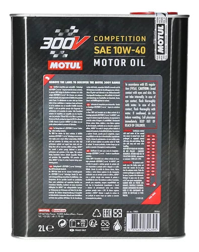 Aceite De Motor Motul 10W-40 /  Competicion 2 2Ltr 300V