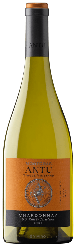 Vino Blanco Montgras Antu Chardonnay Valle Leyda 750 ml