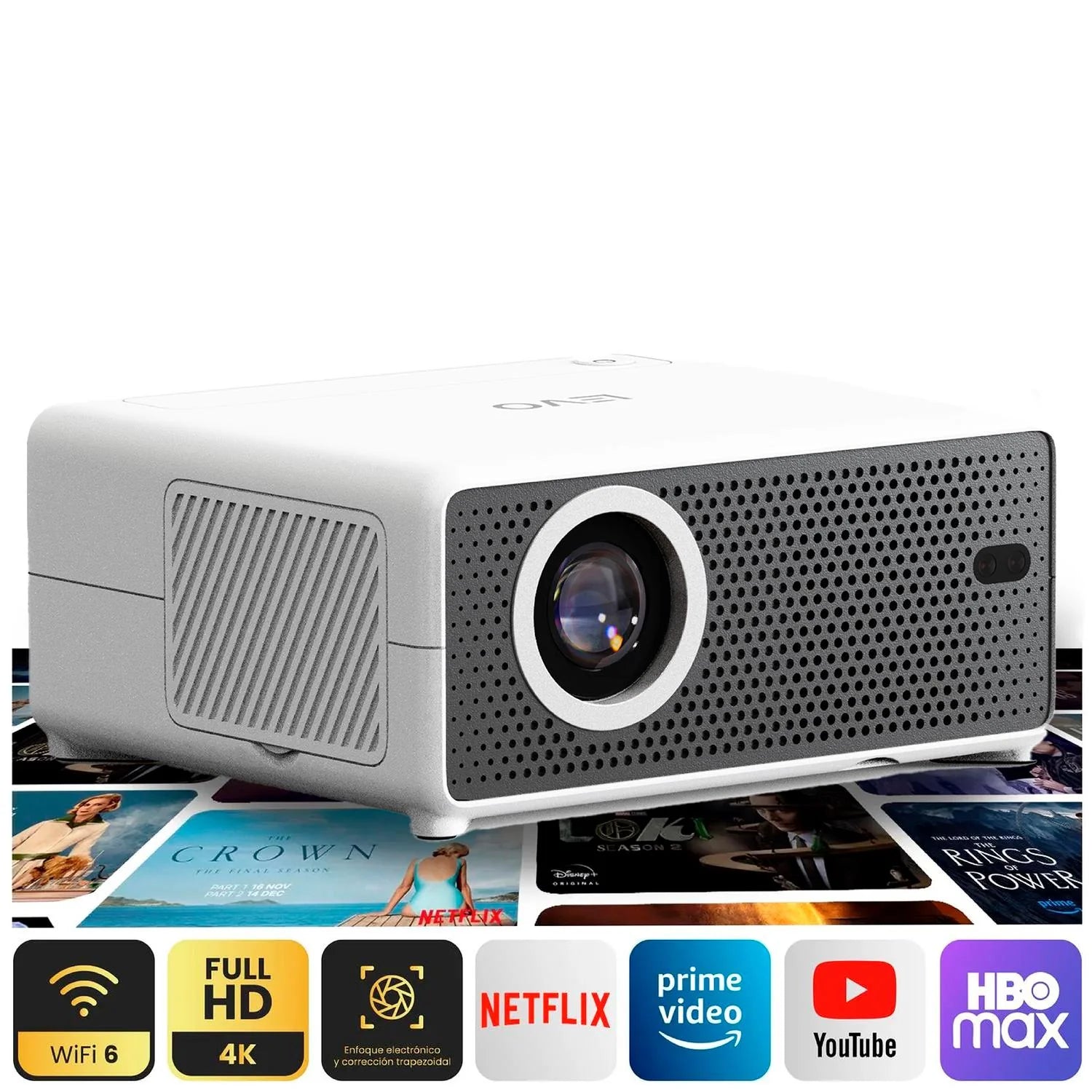 Proyector Portátil Levo Smart Hexa Full HD
