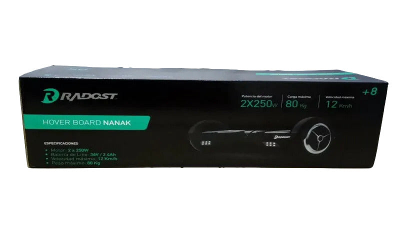 Hoverboard Radost Nanak 9.5" Negro