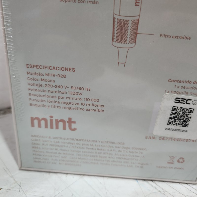 Secador de Pelo Magnético Loop Mint MHR-028 1300W