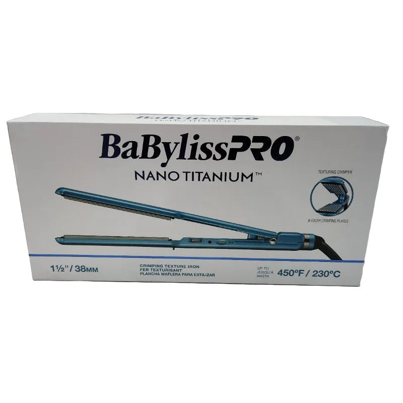 Plancha Waflera pequeña para Estilizar BabylissPro Nano Titanium 1 1/2