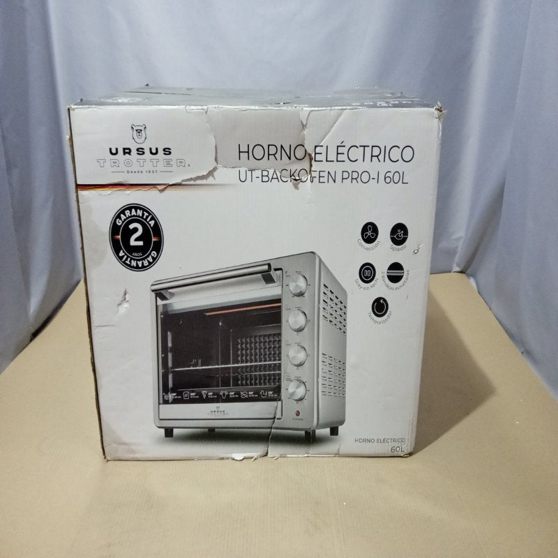 Horno Eléctrico Ursus Trotter UT-BACKOFEN PRO-I Gris 60 Litros