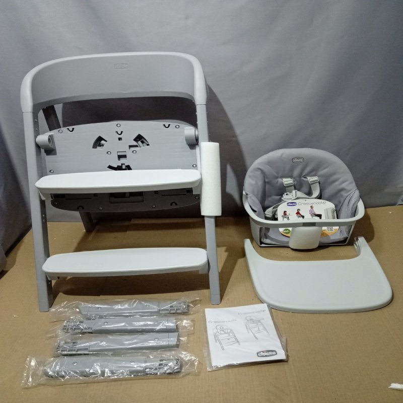 Silla de Comer Bebé Chicco Crescendo Up Evolutiva Grey