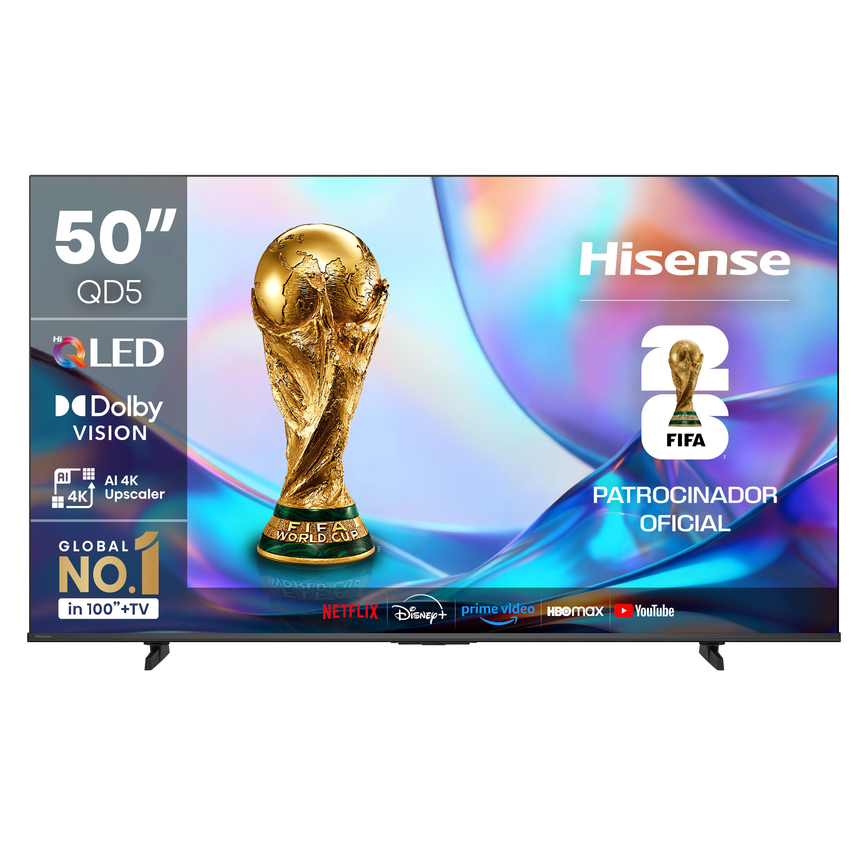 Smart TV Hisense 50QD5SV QLED 4K UHD 50 Pulgadas