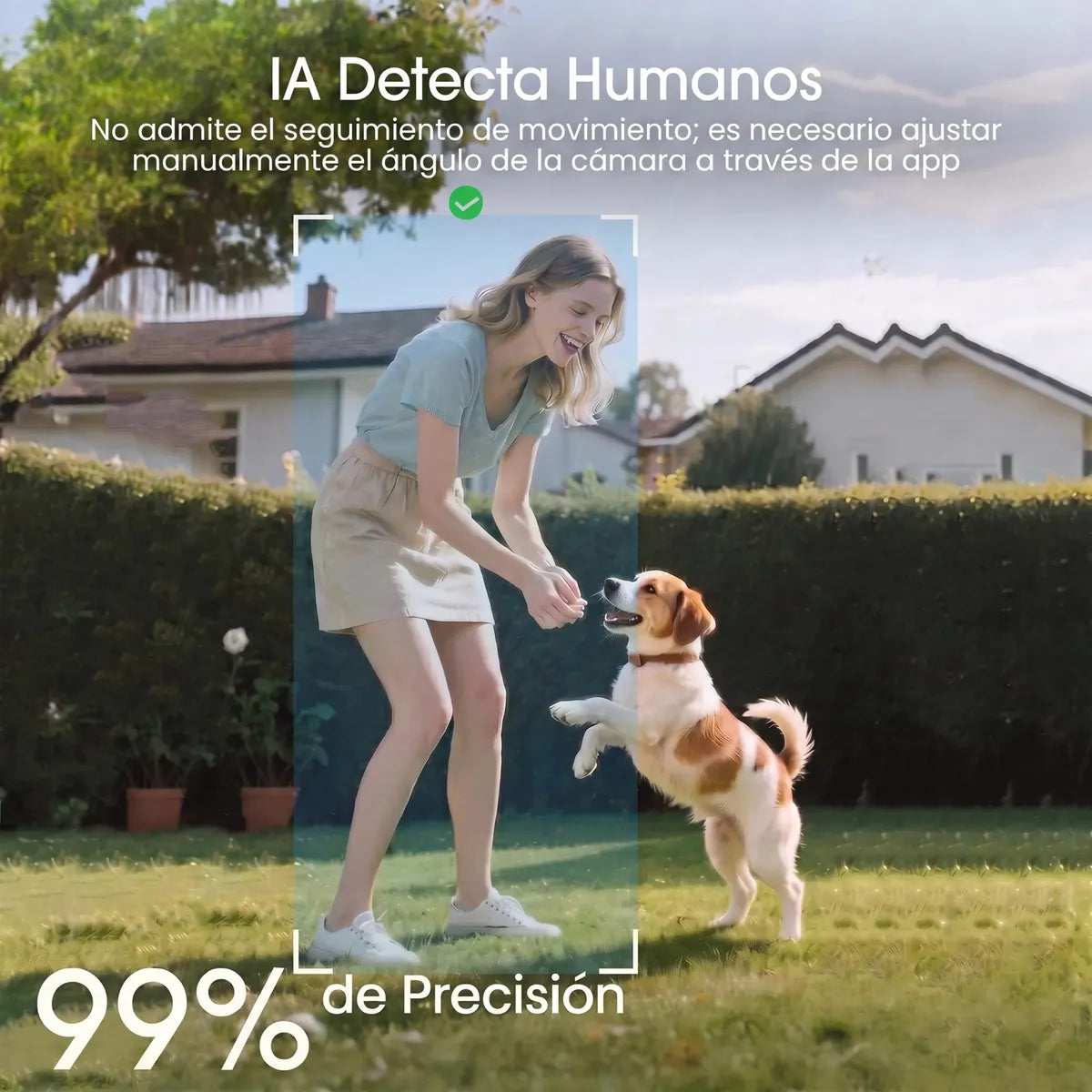 Cámara de Seguridad Anran Solar Full HD con Sonido, Negro