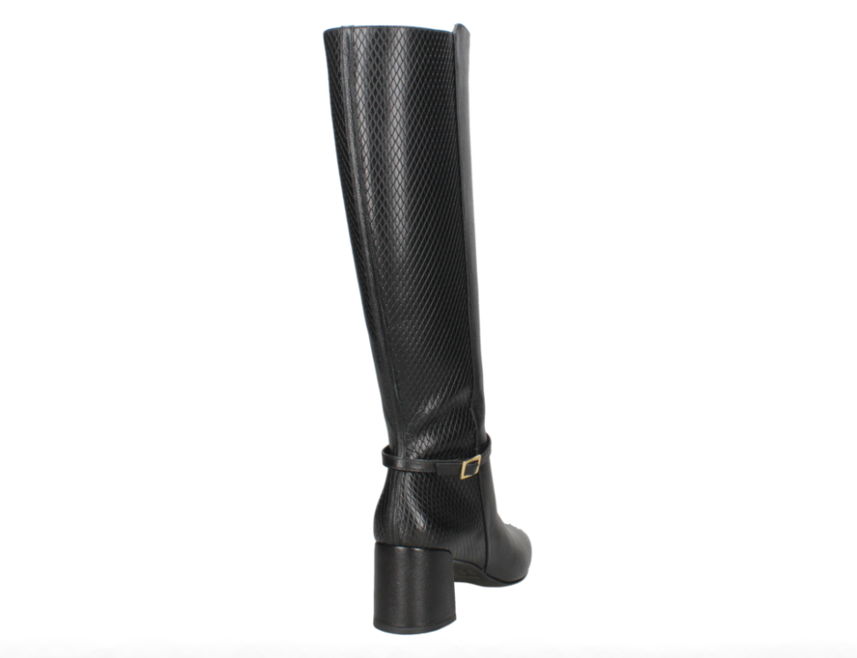 Botas Largas Casual Mingo J466 Cuero Negro 37 Femenino