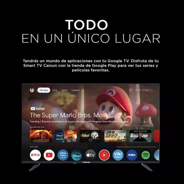 Smart TV Caixun UHD 4K Google TV C55V1UG 55 pulgadas