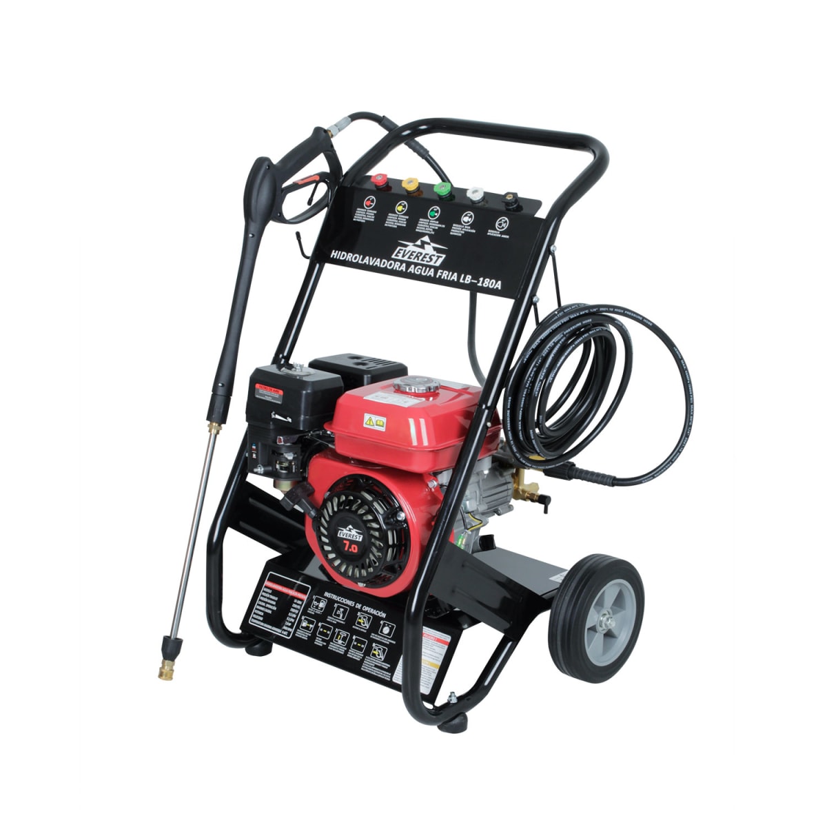 Hidrolavadora Bencinera 7.5hp Matchup Mu-2500p Rp: 180bar / Rs: 3400rpm