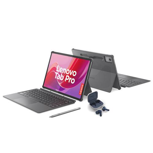 Tablet Lenovo Idea Tab Pro TB373FU + Teclado + Pen Plus + Moto Buds 8GB 256GB Luna Grey