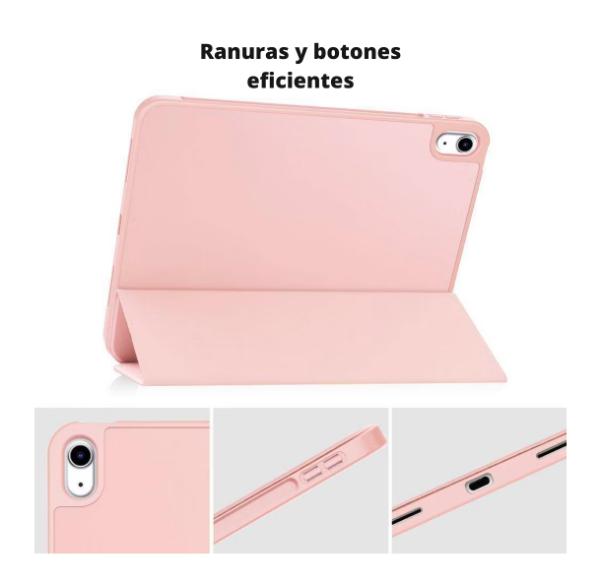 Funda De Policarbonato Generico Ipad 10.9  Lapiz Pencil Rosa Palido