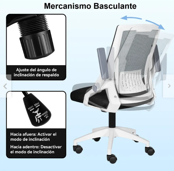 Silla De Escritorio Vidita Rbcl25012602 Blanco