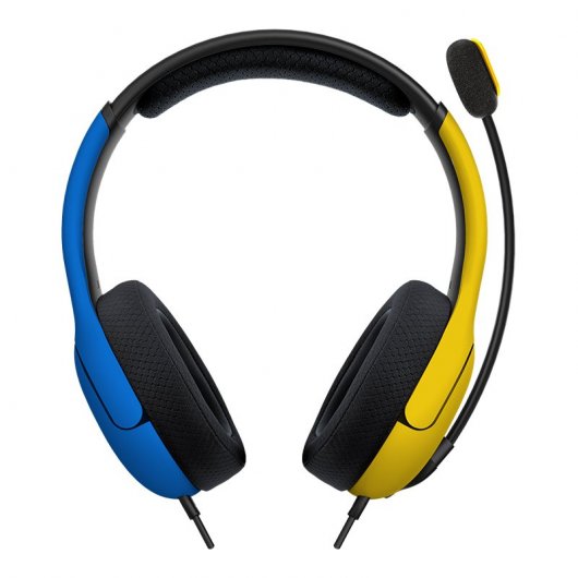 Audífonos Gamer Filaire LVL40 Stereo con Cable para Nintendo Switch - Color Amarillo con azul