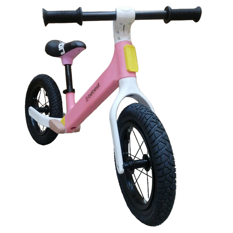 Bicicleta De Aprendizaje Bebesit Neo 7012 Blanco / Rosado