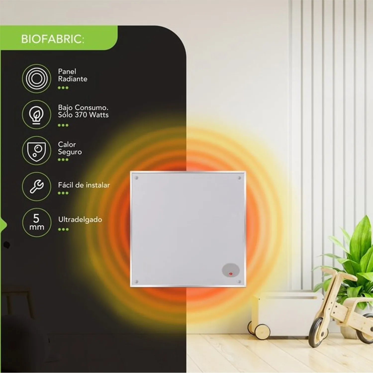 Panel Calefactor Electrico Biofabric 1