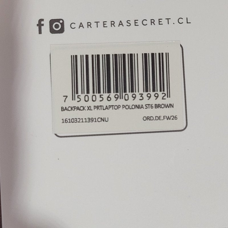 Mochila Secret Portalaptop Polonia ST6 Café