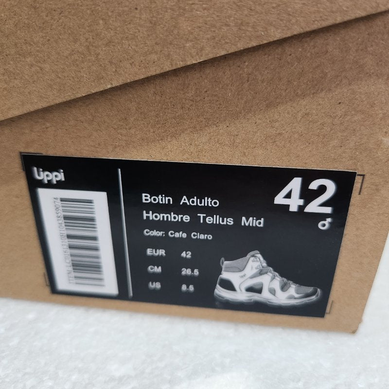 Botín Lippi Tellus Mid EUR 42/ 26.5 cm Masculino, Cafe Calro