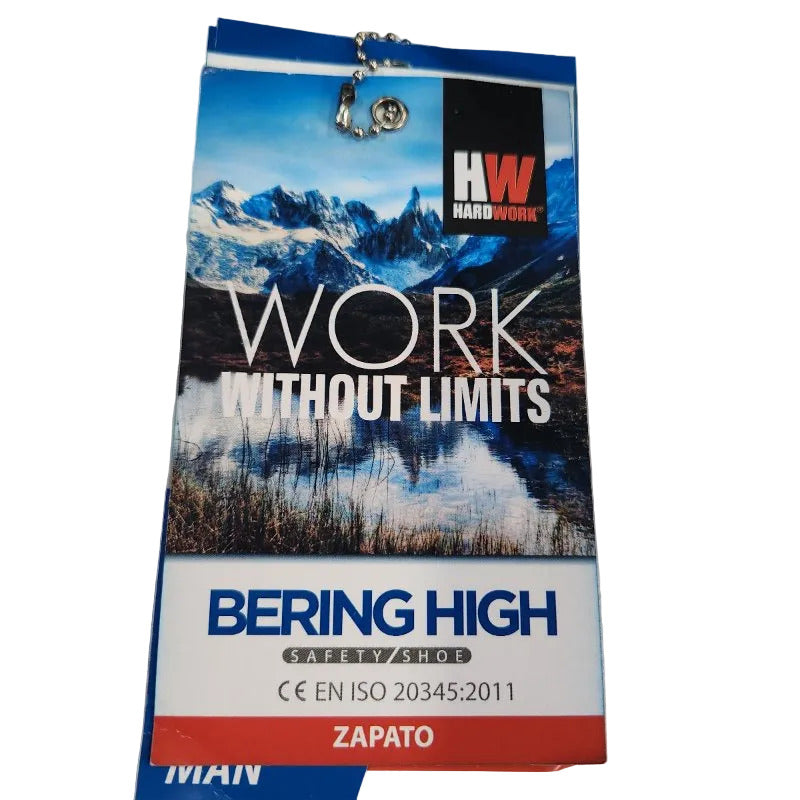 Botín de Seguridad Hardwork Bering High Negro Talla 42 para Hombre