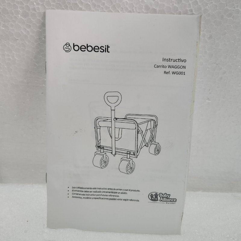 Carrito de Arrastre Bebesit Waggon Negro