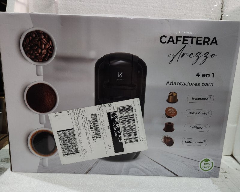 Cafetera Kitchen-IT Arezzo 4 en 1 Negro