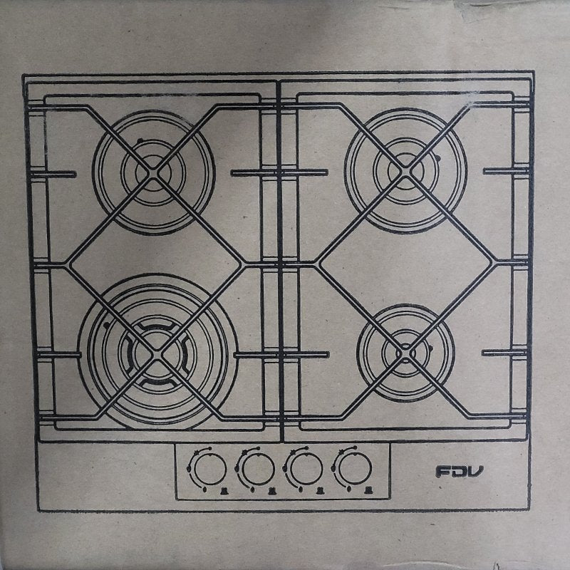 Encimera a Gas 4 Quemadores FDV Signature 60 cm