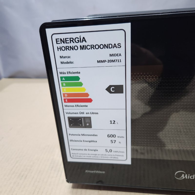 Horno Microondas Midea MMP-20M711 Negro 20 Litros