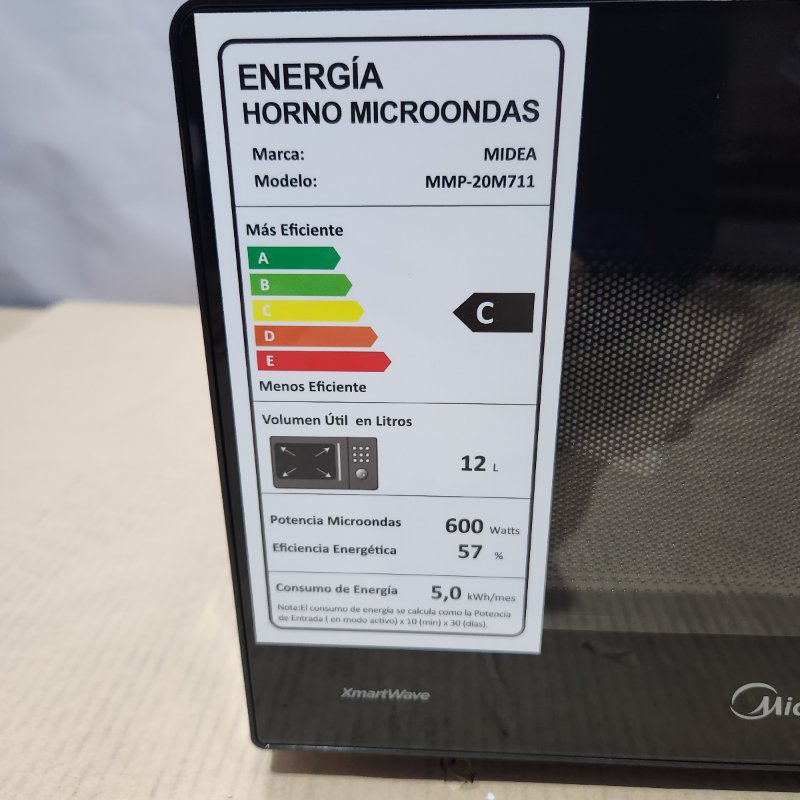 Horno Microondas Midea MMP-20M711 Negro 20 Litros