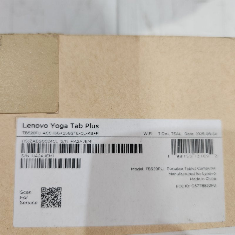 Tablet Lenovo Yoga Tab Plus TB520FU Octa 12.7" 3K 144Hz (Wi-Fi) + Teclado y Lápiz 16GB - 256GB
