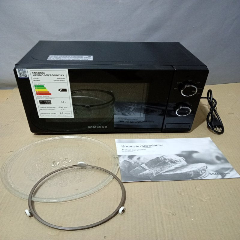 Microondas Samsung MS20A3010AL 20 Litros Negro