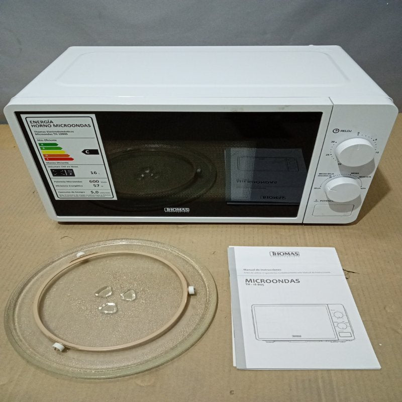 Microondas Thomas TH-18B05 Blanco 18 Litros